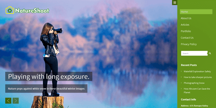 NatureShoot WordPress Theme natureshoot-wordpress-theme