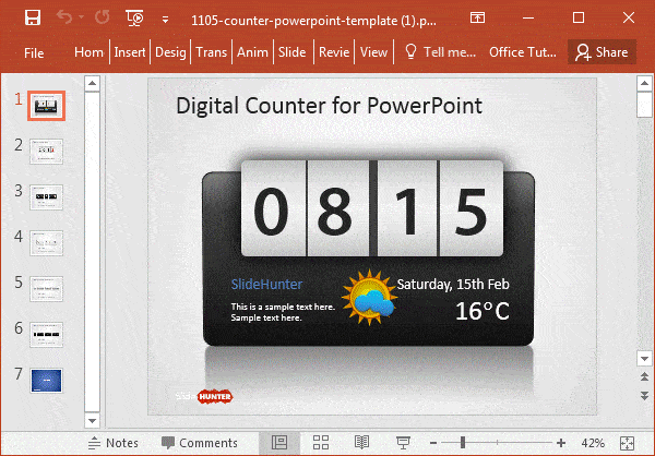 Counter PowerPoint Template