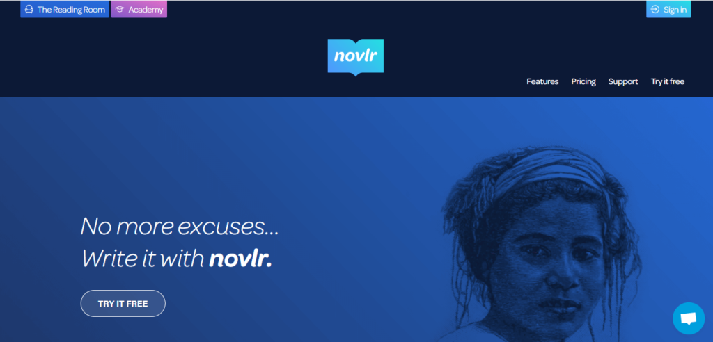 Novlr Novel writing software